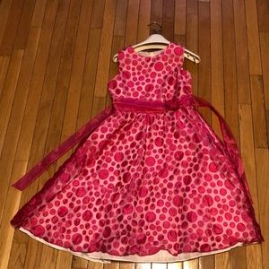 Pink Polka Dot Sz 16 Dress